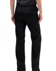 Black Wide-Leg Relaxed Trousers